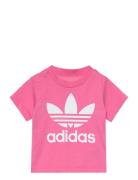 Trefoil Tee Sport T-shirts Short-sleeved Pink Adidas Originals