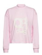 W Bluv Crew Sport Sweat-shirts & Hoodies Sweat-shirts Pink Adidas Spor...