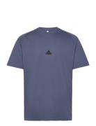 M Z.n.e. Tee Tops T-shirts Short-sleeved Blue Adidas Sportswear