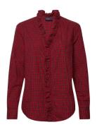 Lsl-Bfs Tops Shirts Long-sleeved Red Polo Ralph Lauren