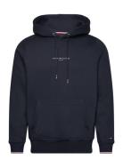 Tommy Logo Tipped Hoody Tops Sweat-shirts & Hoodies Hoodies Navy Tommy...