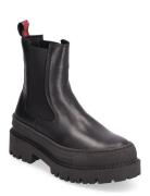 Tjw Chelsea Foxing Boot Shoes Chelsea Boots Black Tommy Hilfiger