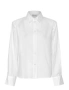 Cymagz Ls Shirt Tops Shirts Long-sleeved White Gestuz