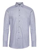 H-Hank-Spread-C5-233 Tops Shirts Business Blue BOSS