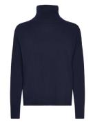 Lr-Zophia Tops Knitwear Turtleneck Navy Levete Room