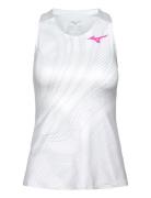 Charge Printed Tank Sport T-shirts & Tops Sleeveless White Mizuno