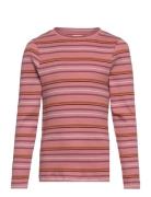 T-Shirt Ls Y/D Rib Tops T-shirts Long-sleeved T-shirts Pink Minymo