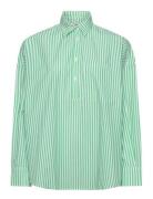 Popla Petrea Shirt Tops Shirts Long-sleeved Green Mads Nørgaard