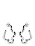 Curly Hoops Accessories Jewellery Earrings Hoops Silver Enamel Copenha...
