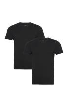 Dovre T-Shirt 2-Pack Fsc Tops T-shirts Short-sleeved Black Dovre