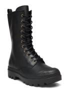 Tasha Leather Boot Shoes Boots Ankle Boots Laced Boots Black Coach