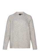 Mcomfy, L/S, Pearl Pullover Tops Knitwear Jumpers Grey Zizzi