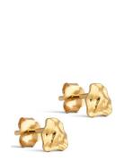 Rio Studs Accessories Jewellery Earrings Studs Gold Enamel Copenhagen