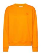 Leiot Unikko Placement Tops Sweat-shirts & Hoodies Sweat-shirts Orange...