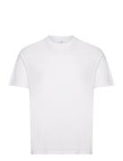 Mercerized Slim Fit T-Shirt Tops T-shirts Short-sleeved White Mango