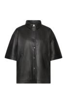 Svatlanta Shirt 5002 F Tops Shirts Short-sleeved Black Svea