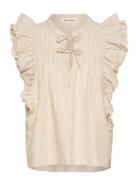 Top Tops T-shirts & Tops Sleeveless Cream Sofie Schnoor