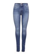 Onlblush Mid Skinny Rea12187 Noos Bottoms Jeans Skinny Blue ONLY