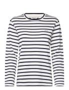 Striped Ls T-Shirt Tops T-shirts & Tops Long-sleeved Navy GANT