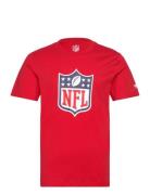Nfl Primary Logo Graphic T-Shirt Sport T-shirts Short-sleeved Red Fana...