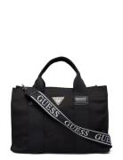 Canvas Ii Small Tote Bags Top Handle Bags Black GUESS