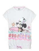 Tshirt Tops T-shirts Short-sleeved White Minnie Mouse