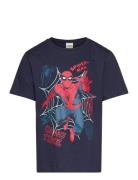 Tshirt Tops T-shirts Short-sleeved Navy Spider-man