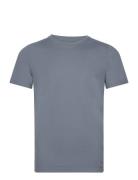 Hco. Guys Knits Tops T-shirts Short-sleeved Blue Hollister
