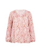 Wa-Celine Tops Blouses Long-sleeved Pink Wasabiconcept