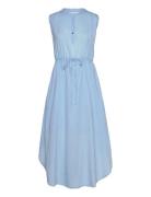 Cotton Drawstring Dress - Vilde Designers Knee-length & Midi Blue Rabe...