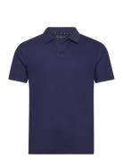 Ss Ottoman Trophy Neck Polo Tops Polos Short-sleeved Navy French Conne...