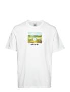 Graphic Tee Sport T-shirts Short-sleeved White Adidas Originals