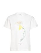 Tee Shirt Jersey Welcome Tops T-shirts & Tops Short-sleeved White ROSE...