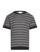 Lt. Knitted T-Shirt Ss Tops T-shirts Short-sleeved Black Copenhagen Co...