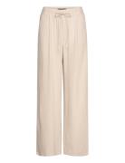 Vmjesmilo Hw Wide Pants Wvn Ga Noos Bottoms Trousers Wide Leg Cream Ve...