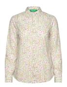 Shirt Tops Shirts Long-sleeved Beige United Colors Of Benetton