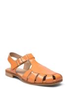 Sandals - Flat - Closed Toe - Op Matalapohjaiset Sandaalit Orange ANGU...