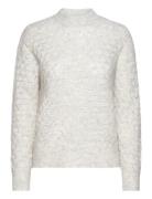 Saanour Pointelle Sweater 7355 Tops Knitwear Jumpers Cream Samsøe Sams...