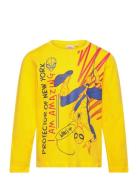 T-Shirt Tops T-shirts Long-sleeved T-shirts Yellow Spider-man