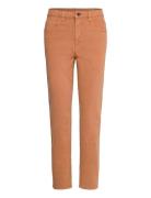 Trousers With Organic Cotton Bottoms Jeans Straight-regular Brown Espr...