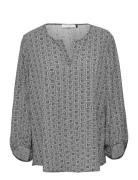 Blouse 3/4-Sleeve Tops Blouses Long-sleeved Grey Gerry Weber Edition