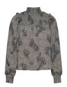 Objevelyn L/S Top Rep Tops Blouses Long-sleeved Grey Object