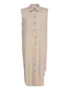 Slvesper Shirt Dress Polvipituinen Mekko Beige Soaked In Luxury