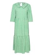 Sonya Dress Polvipituinen Mekko Green Lollys Laundry
