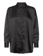 Vmsabi Ls Over Shirt Wvn Noos Tops Shirts Long-sleeved Black Vero Moda