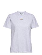 T-Shirt Tops T-shirts & Tops Short-sleeved Grey MSGM