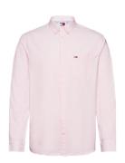 Tjm Reg Oxford Shirt Tops Shirts Casual Pink Tommy Jeans