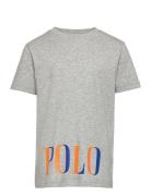 Logo Cotton Jersey Tee Tops T-shirts Short-sleeved Grey Ralph Lauren K...