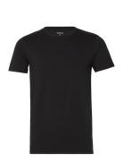 Men's O-Neck Tee, Cotton/Stretch Tops T-shirts Short-sleeved Black NOR...