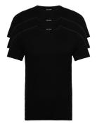 3-Pack Tee - Bamboo Tops T-shirts Short-sleeved Black Clean Cut Copenh...